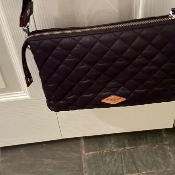 REDUCED! MZ Wallace Black Large Pippa Crossbody Quilted Shoulder Bag - Picture 4 of 11